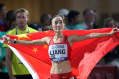Liang leads China 1-1 at world women's 50km race walking competition in Doha